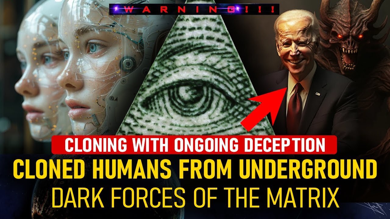 CLONED HUMANS FROM UNDERGROUND BASES OF ILLUMINATI. “ONGOING DECEPTION” OF THE MATRIX