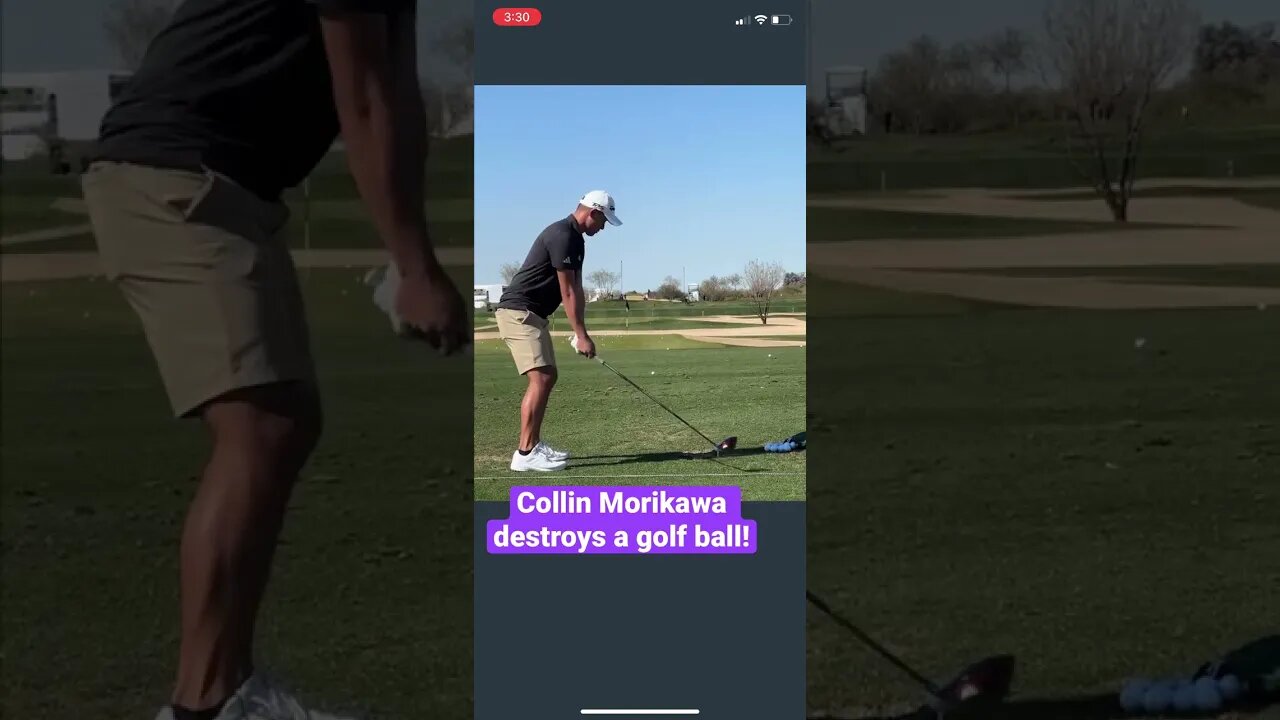 Collin Morikawa destroys a golf ball! #golf #collinmorikawa #shorts