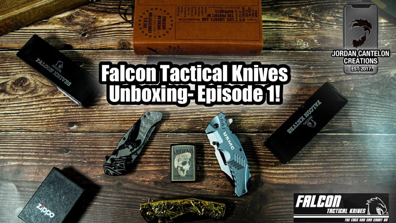 I’VE NEVER UNBOXED SOMETHING LIKE THIS??!! Falcon Tactical Knife Unboxing Video!