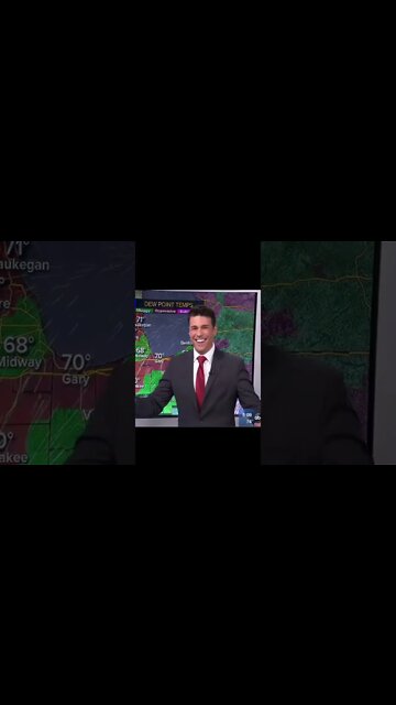 Weatherman Discovers That His Monitor Is A Touch Screen