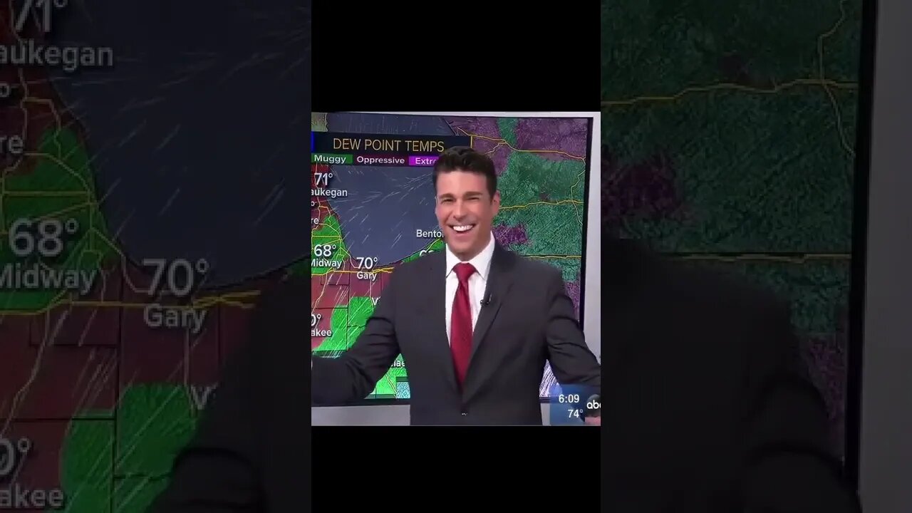Weatherman Discovers That His Monitor Is A Touch Screen