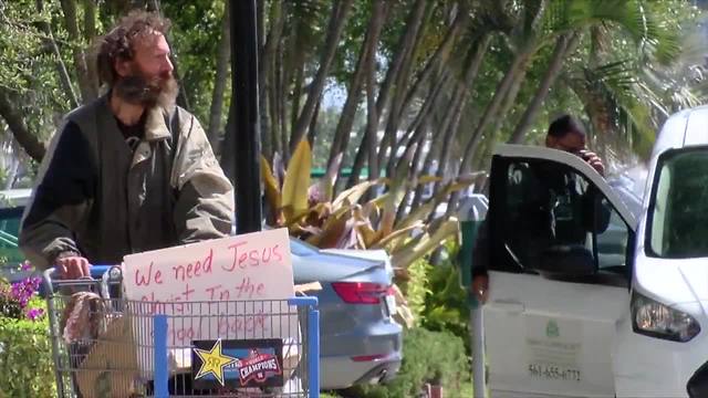 Homeless population in West Palm Beach