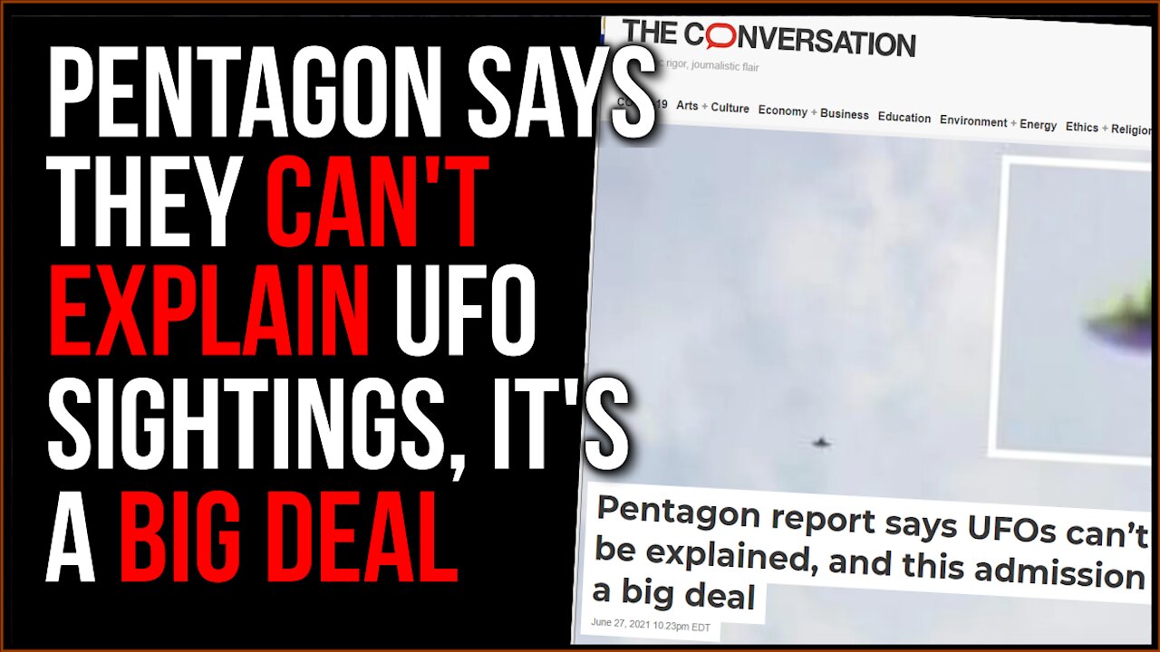 Pentagon Says They CAN'T EXPLAIN Recent UFO Sightings, This Is A Huge Deal