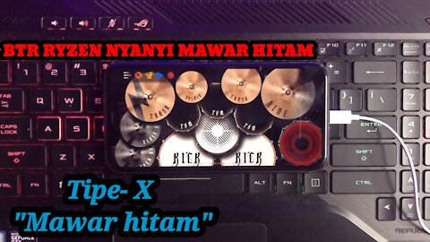 BTR RYZEN NYANYI MAWAR HITAM _ REAL DRUM COVER