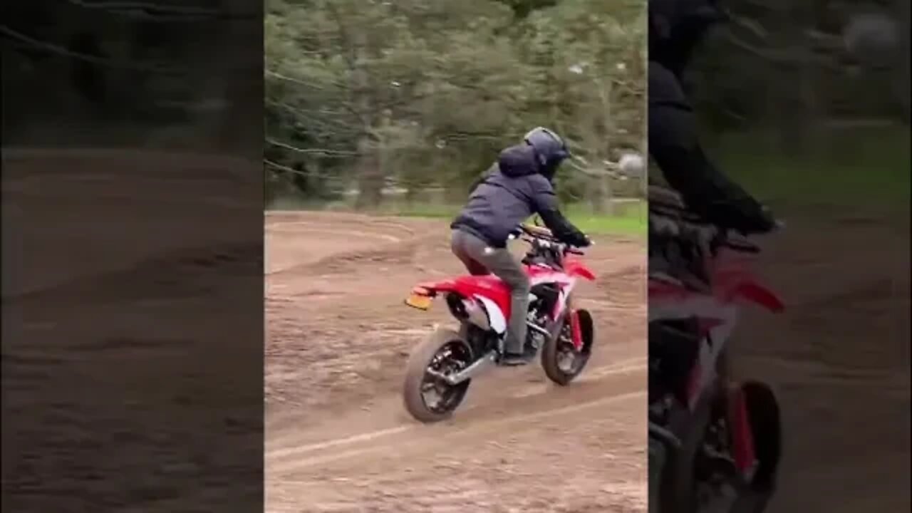 HUGE SUPERMOTO JUMP #shorts