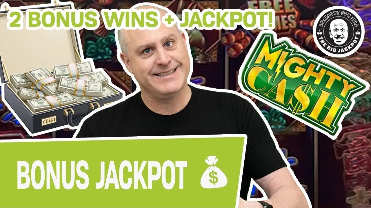 😲 2 Bonus Wins AND a Jackpot ALL on Mighty Cash? | Raja Slots