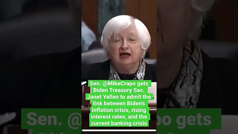 Janet Yellen talks banking & inflation connection