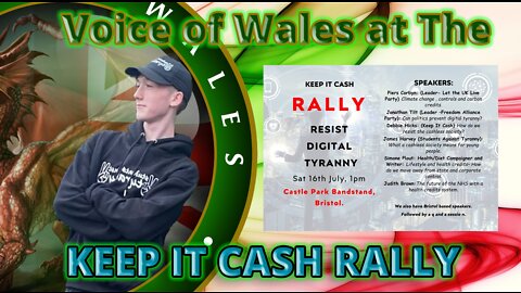 Voice of Wales at the Keep it Cash Rally in Bristol