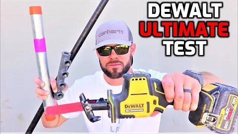 Dewalt Atomic Reciprocating Saw Cuts Hard Metal