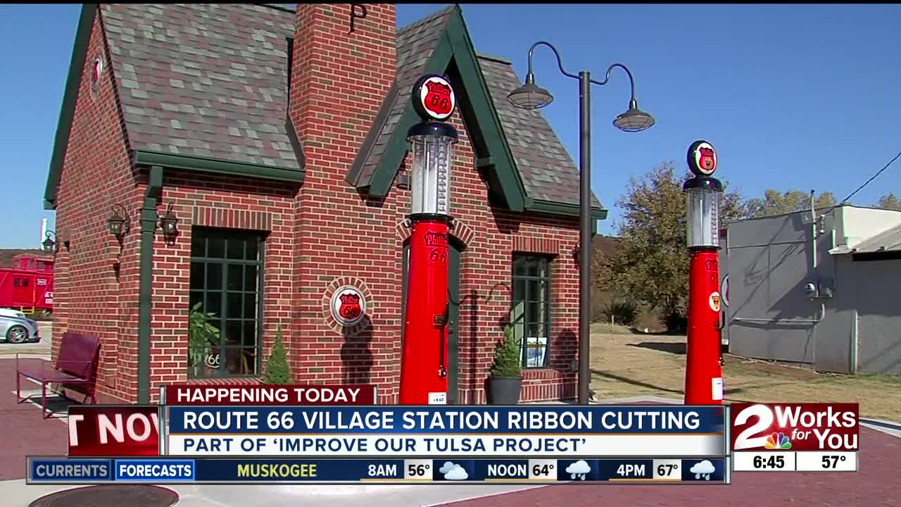Ribbon cutting for new visitor center on Route 66 in Tulsa