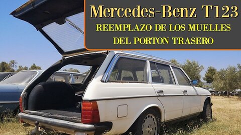 Mercedes Benz w123 - Cambiar los muelles a gas del porton trasero tutorial clase E