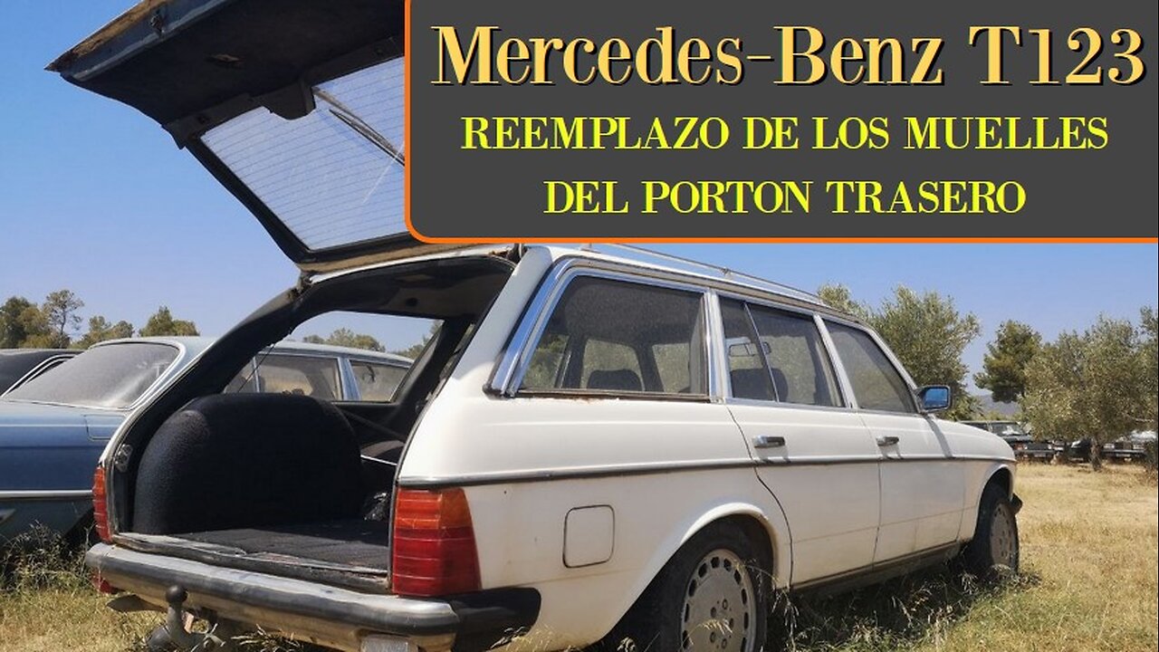 Mercedes Benz w123 - Cambiar los muelles a gas del porton trasero tutorial clase E