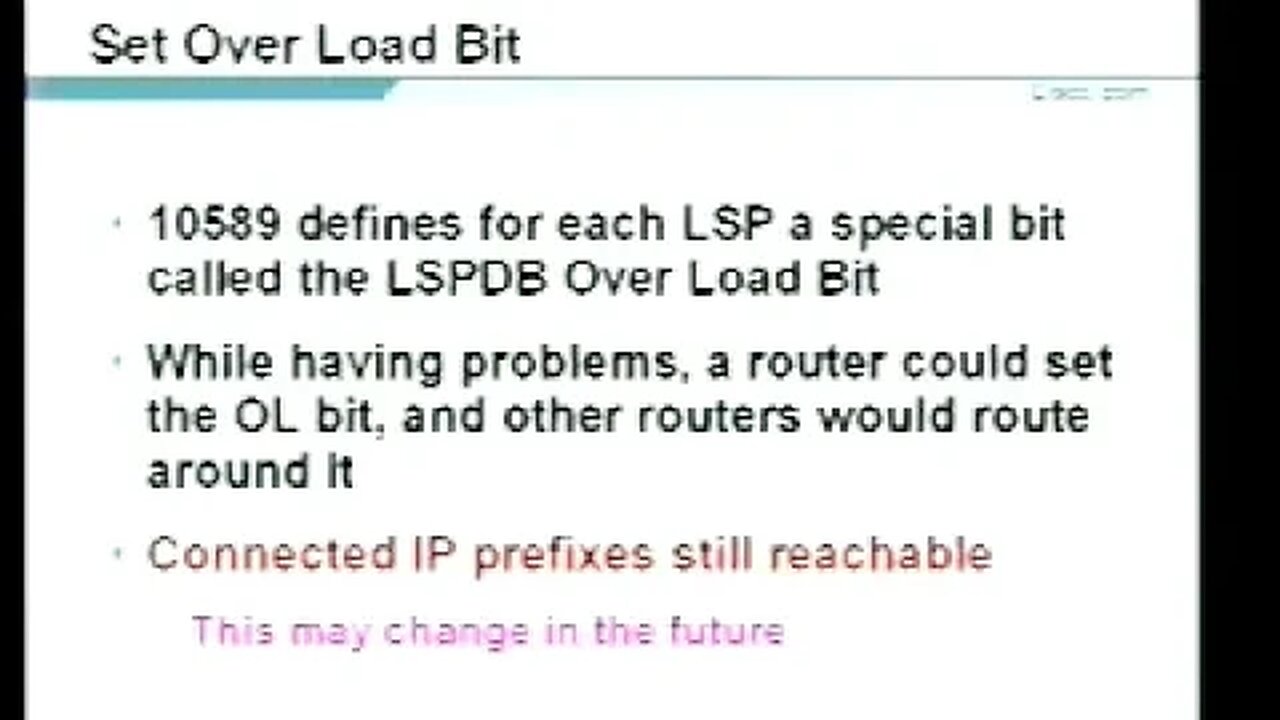 Tutorial IS IS Deployment & Design Guidelines, with Emphasis on New Features