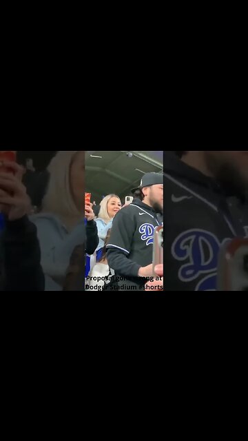 Proposal gone wrong at Dodger Stadium #shorts