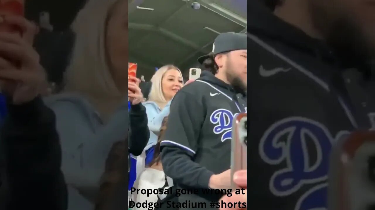 Proposal gone wrong at Dodger Stadium #shorts