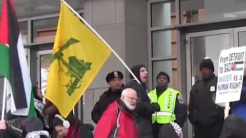 #ShutDownAIPAC Raises Hezbollah Flag