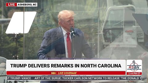 WATCH: President Trump's Full Remarks on National Security at Ashboro, NC - 8/21/24