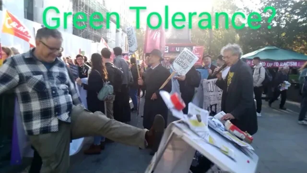 Climate Activists get violent at Piers Corbyn