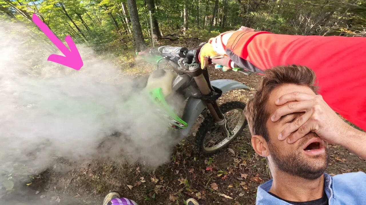 I almost BLEW UP my KX250! (BUSTED)