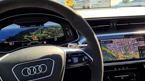 Audi RS6 C8 nice instrumentation! Sporty!