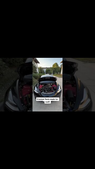 TESLA WITH AN ENGINE 🤨CRAZY TESLA MODS🚨😳