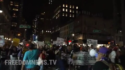 CHANTS OF “F**k JOE BIDEN AND DE BLASIO