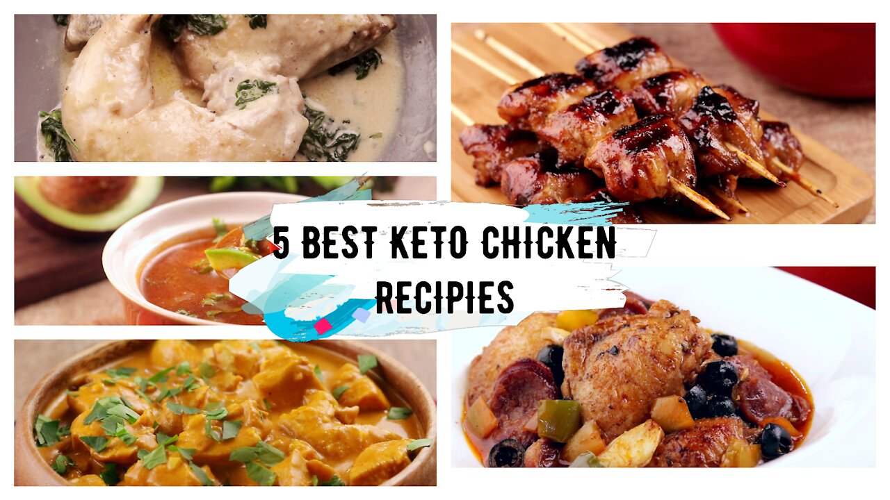 TOP 5 EASY KETO CHICKEN RECIPIES | FAT LOSS | KETO DIET