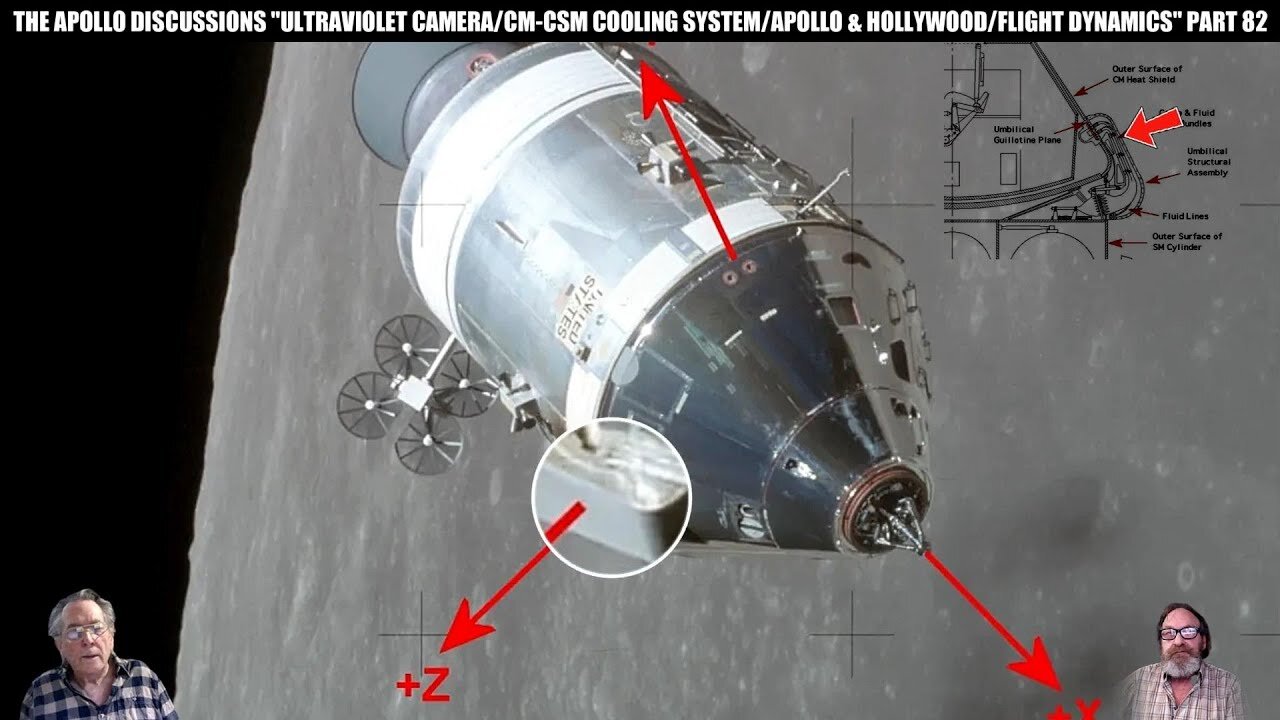 "ULTRAVIOLET CAMERA\ CM CSM COOLING SYSTEM\ APOLLO & HOLLYWOOD\ FLIGHT DYNAMICS" PART 82