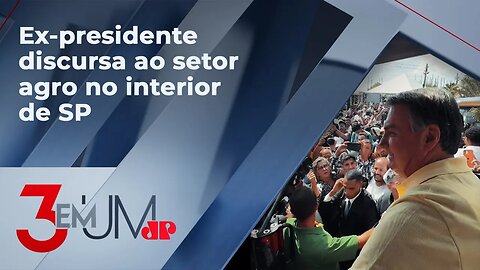 Jair Bolsonaro vai à Agrishow e é recebido por centenas de apoiadores