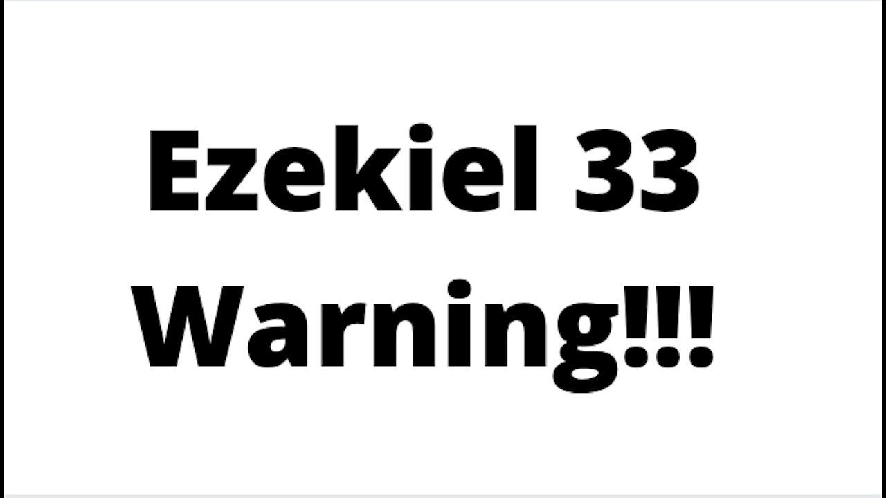 Rapture Dreams, Visions! ALERT! EZEKIEL 33 WARNING!!! From The North!!!