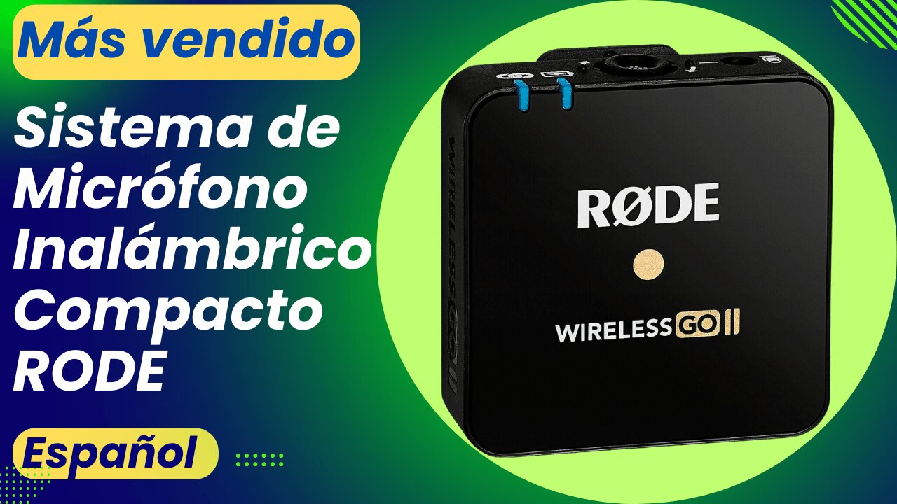 Sistema de Micrófono Inalámbrico Compacto RODE, Más Vendido!