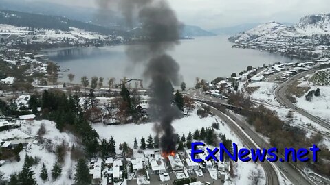 Coldstream Mobile Home Trailer destroyed by fire - Lakeway Mobile Home Park