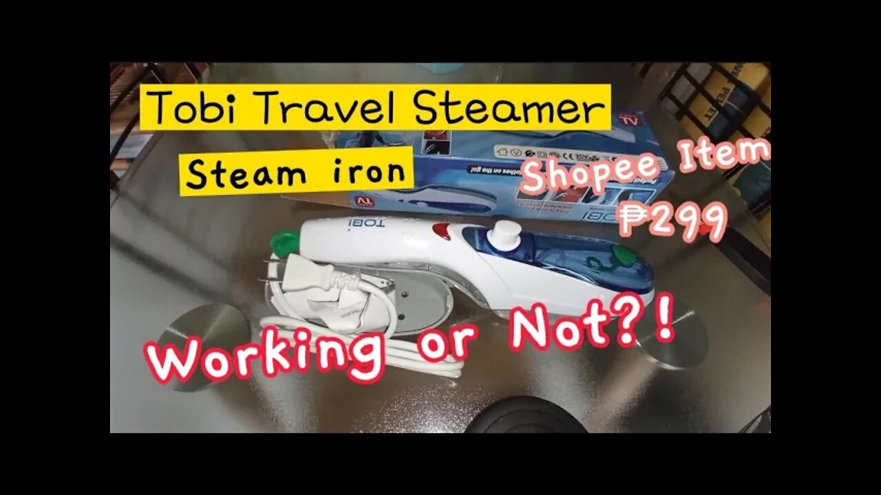 UNBOXING TOBI PORTABLE TRAVEL STEAM IRON | STEAM IRONING MY OOTD| TOBI STEAMER HOW TO USE