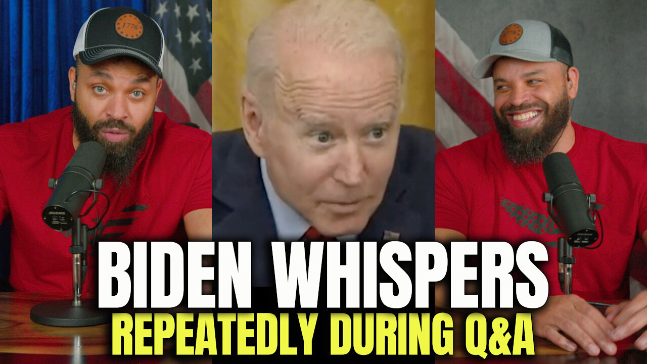 Biden Whispers Repeatedly During Q&A