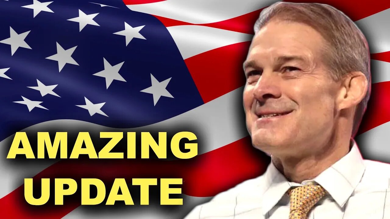 BREAKING: JIM JORDAN JUST DROPPED A BOMBSHELL!!!