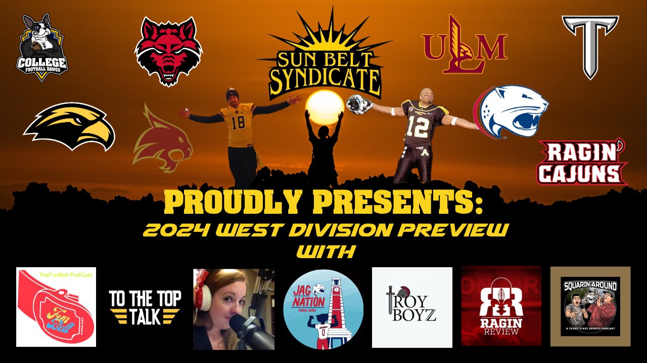 Sun Belt West Preview 2024 w/ tons of special guest!