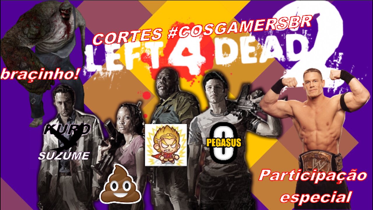 CORTES #COSGAMERSBR - LEFT4DEAD2 - #KuroSuzume com PEGASUS e KING ! + Participação Especial !