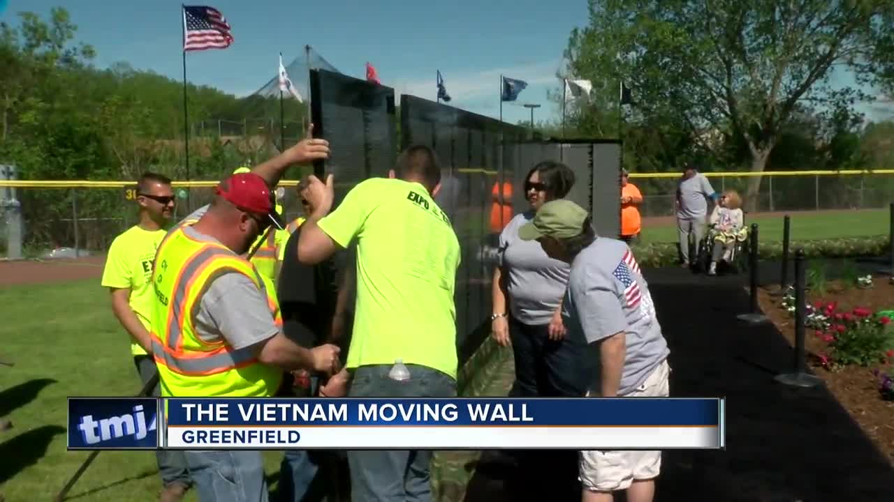 Vietnam Moving Wall on display in Greenfield