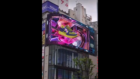 Nike x RTFKT 3D billboard in Shinjuku