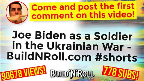 Joe Biden as a Soldier in the Ukrainian War - BuildNRoll.com #shorts