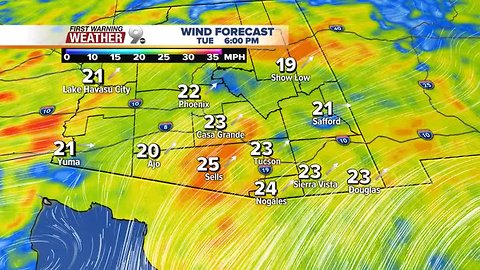 Drier conditions settle back over the desert