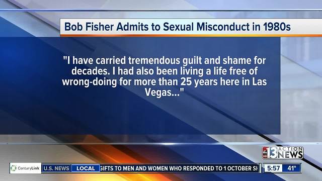 Bob Fisher admits to sexual misconduct