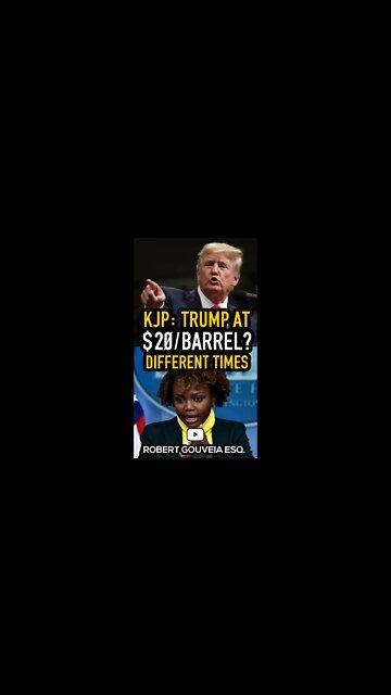 KJP: Trump at $20/barrel? Different Times #shorts