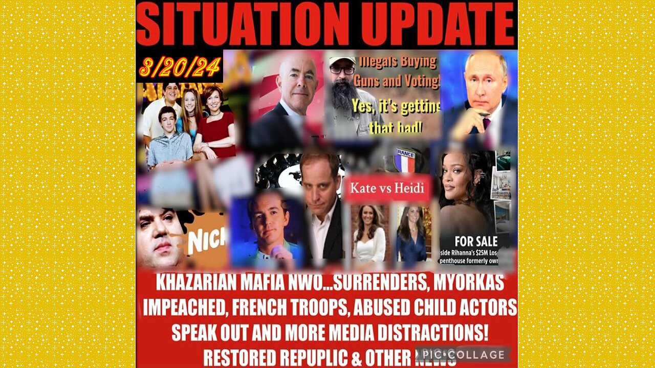 SG Anon. Juan O Savin ~ Situation Update 3/20/24 ~ Restored Republic > Judy Byington- Q+ White Hats