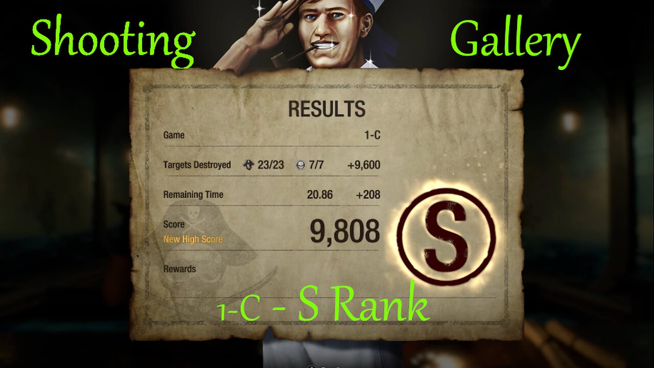 Resident Evil 4 (REm4ke) - Shooting Gallery 1-C - SG 09 R, SR M 1903 - S Rank