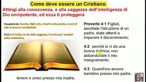 📖 Proverbi 4. Attingi alla conoscenza, e alla saggezza di Dio, ed essa ti proteggerà e tu vivrai.