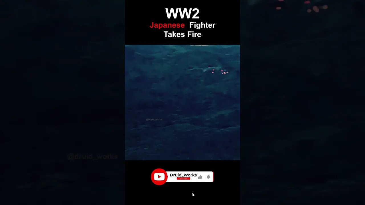 WW2: Japanese Mitsubishi A6M Zero Takes Fire | 4k, 60fps, Colorized, Sound Design, AI Enhanced