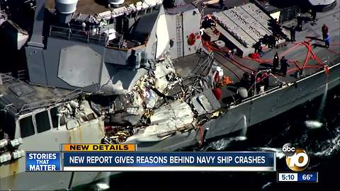 Navy Releases Report on Destroyer Collisions