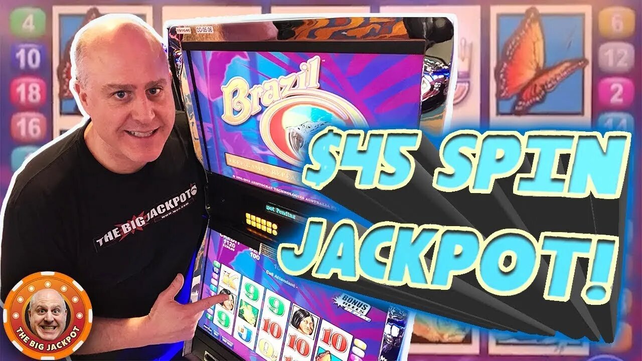🐠 Brazil Slot Machine Line Hit Jackpot 🐠 Max Bet Brazil and Big Red Bonus Rounds!