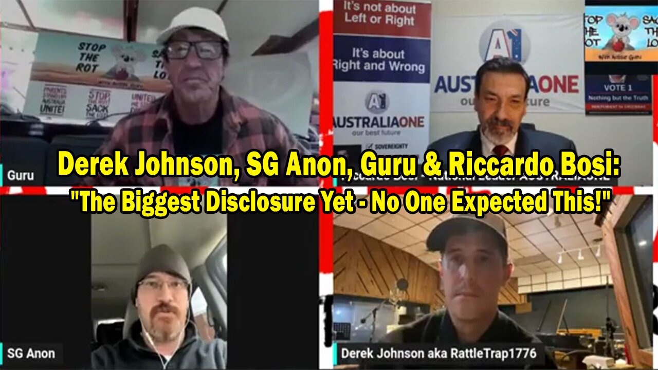 Derek Johnson, SG Anon, Guru & Riccardo Bosi Update: "The Biggest Disclosure Yet - No One Expected This!"